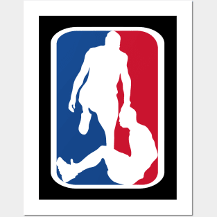 Allen Iverson step over Ty Lue parody nba logo Posters and Art